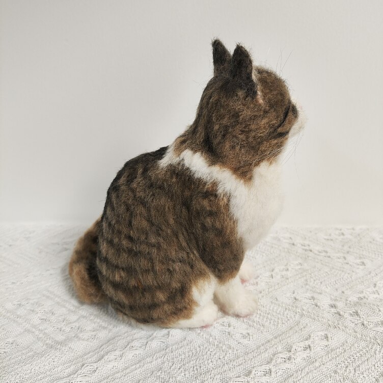 オーダーメイドペット】羊毛フェルト、うちの子 猫ぬいぐるみ