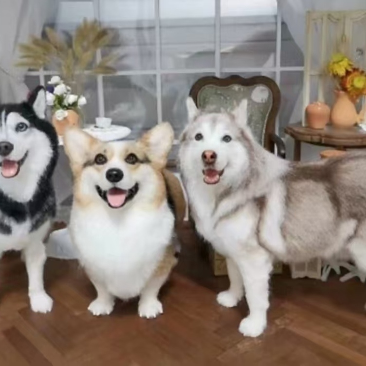 ⭐️kekekeオーダー・羊毛フェルトおすわりミックス犬ちゃん⭐️ ⭐️kekekeオーダー・羊毛フェルトおすわりミックス犬ちゃん