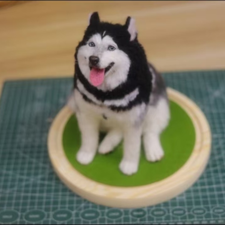 オーダーメイドペット】羊毛フェルト、うちの子 犬ぬいぐるみ