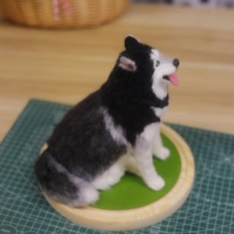 オーダーメイドペット】羊毛フェルト、うちの子 犬ぬいぐるみ