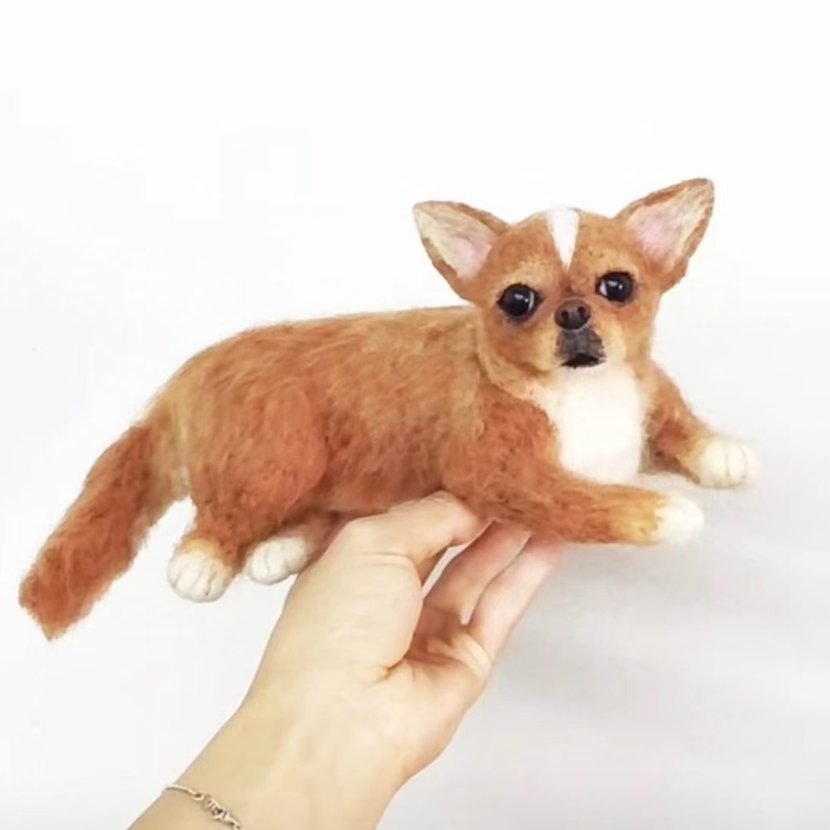 オーダーメイドペット】羊毛フェルト、うちの子 猫ぬいぐるみ
