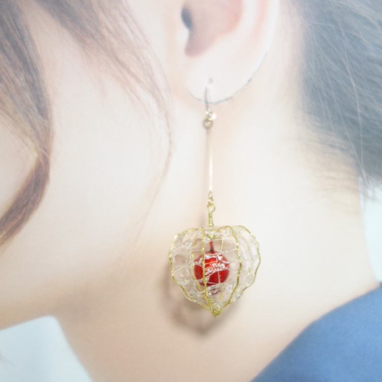 蝶の耳飾り Amazon | フックピアス レディース アクセサリー 耳飾り