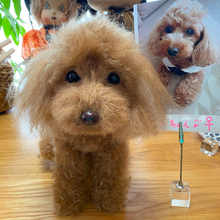 愛犬ちゃんのそっくりなリアルなペット人形をお作りします！ 羊毛フェルト 犬 オーダー ぬいぐるみ 犬 ペット リアル 人形 |  TanoMake(タノメイク) | 欲しいものが頼めるオーダーメイド特化型オンラインマーケット