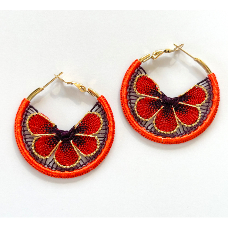 wannabe】ニャンドゥティフープピアス/イヤリング(4cm) | TanoMake