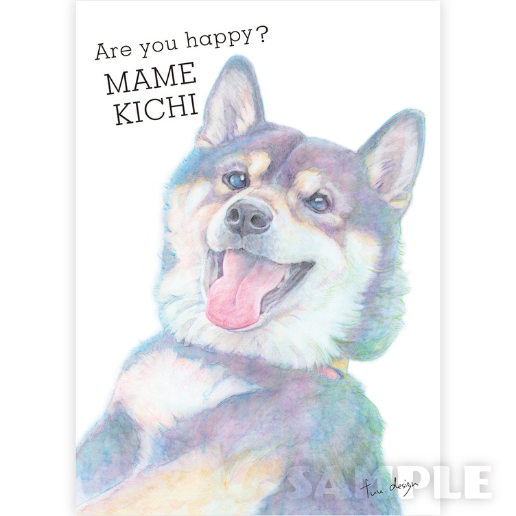 みてみてうちの子 ペットの似顔絵（犬・猫等）オーダーメイド