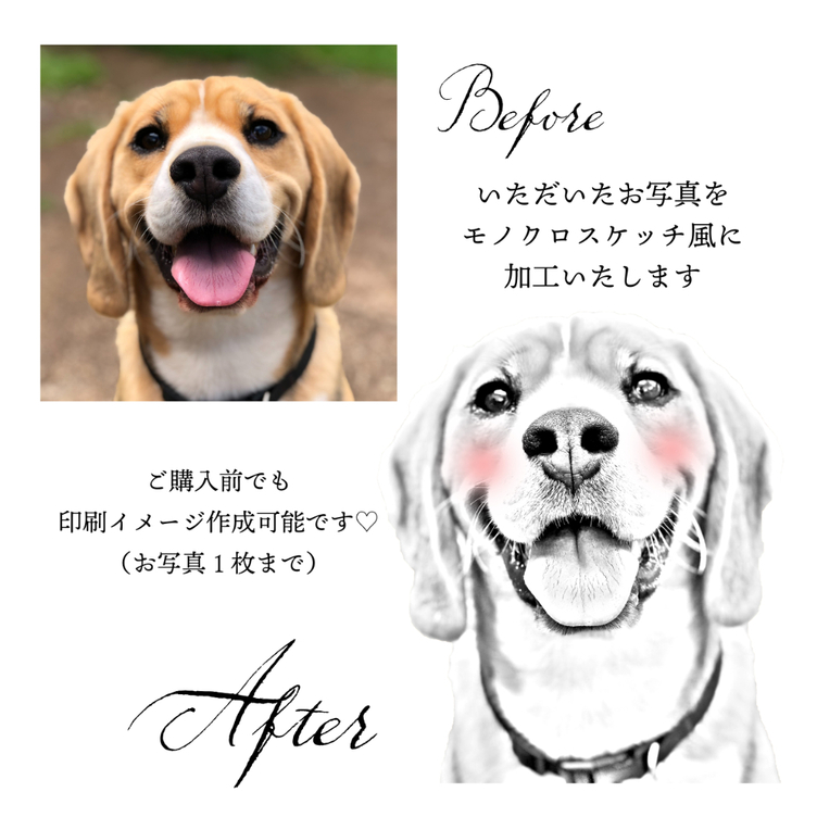 ペット 犬 猫 イラスト 写真 メモリアル 似顔絵 ポスター うちの子 06 NEW】日本アニメ映画風_うちの子似顔絵_犬 猫 ペット イラスト