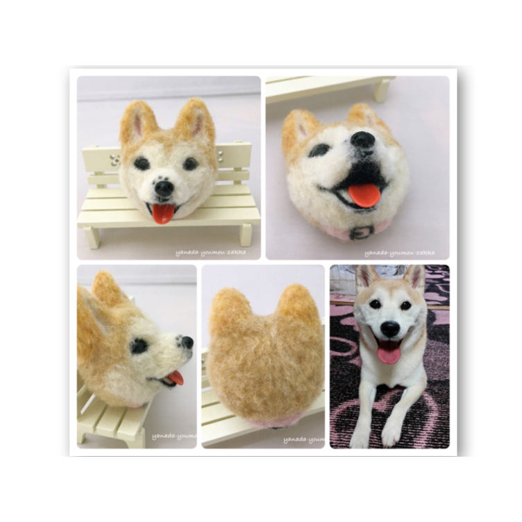 オーダー 受注製作 羊毛フェルト お顔キーホルダー ブローチ 犬 猫 ペットお作りします Tanomake タノメイク 欲しいものが頼める オーダーメイド特化型オンラインマーケット