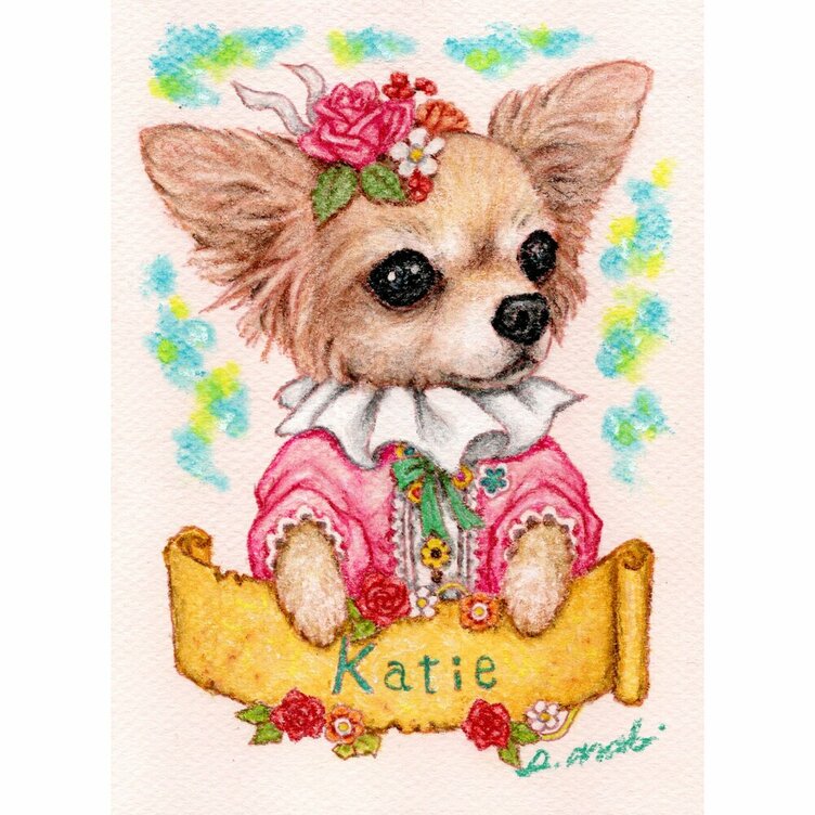 フォロワー様は価格から10％OFF【ペット画オーダー制作（A5用紙　１匹描き）】 フォロワー様は価格から10％OFF【ペット画オーダー制作（A5用紙