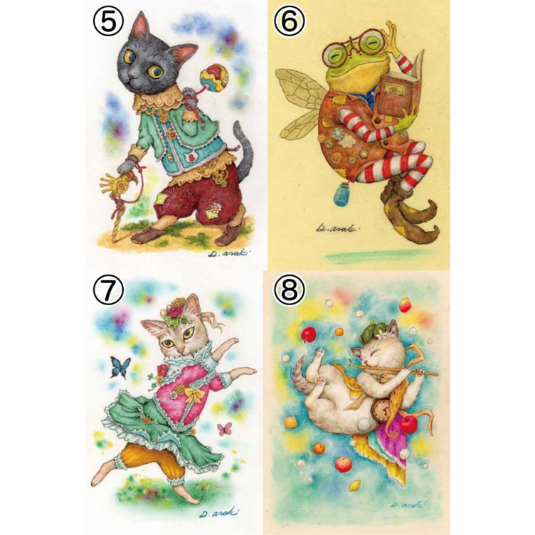 選べる動物ポストカード８枚セット Tanomake タノメイク 欲しいものが頼めるオーダーメイド特化型オンラインマーケット