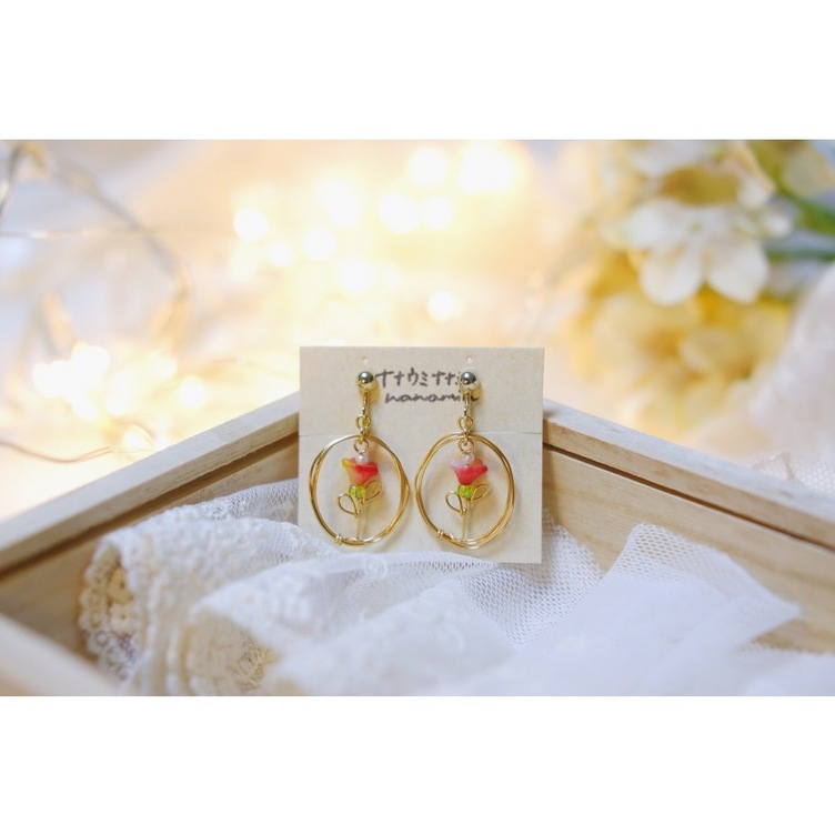 shoko yamabuki ネックレス　イヤリング　お花 藤の花のネックレス ネックレス・ペンダント Yadokari beads