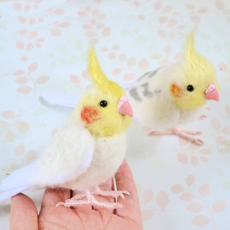 羊毛フェルト。オカメインコ。オーダー