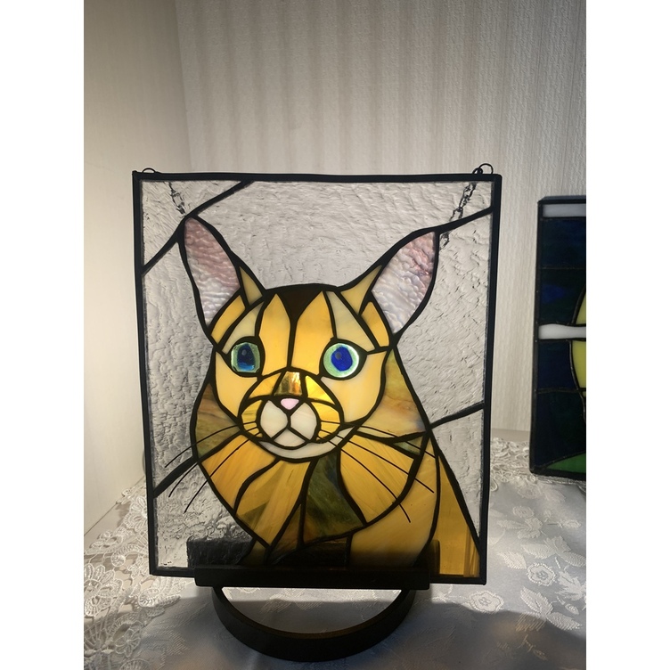 ステンドグラス 愛猫 似顔絵パネル | TanoMake(タノメイク ステンドグラス 愛猫 似顔絵パネル | TanoMake(タノメイク