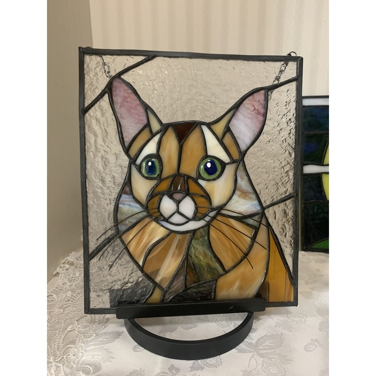 ステンドグラス 愛猫 似顔絵パネル | TanoMake(タノメイク ステンドグラス 愛猫 似顔絵パネル | TanoMake(タノメイク