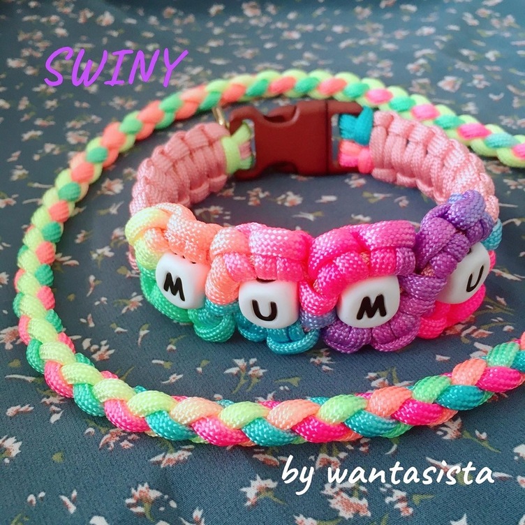 名入れ【フラワーネーム首輪】☆花☆シリコン☆SWINY by