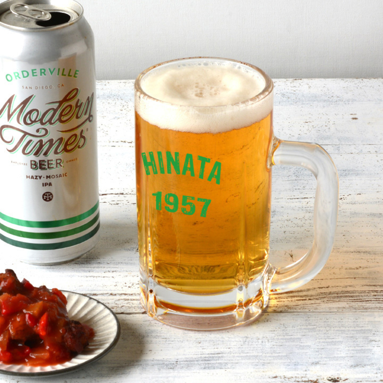 送料無料 名入れ アメリカンロゴ ビールジョッキ 10color 単品 Tanomake タノメイク 欲しいものが頼めるオーダーメイド特化型オンラインマーケット