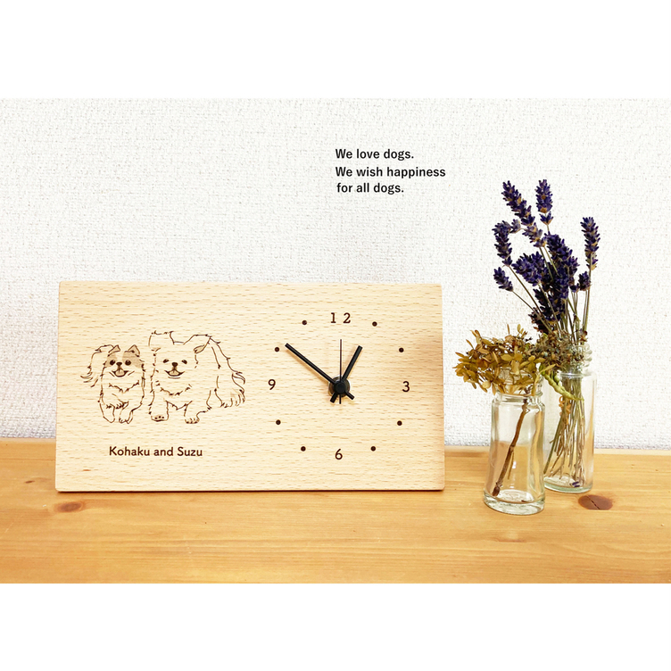 うちの子木製時計 | TanoMake(タノメイク) | 欲しいものが頼める