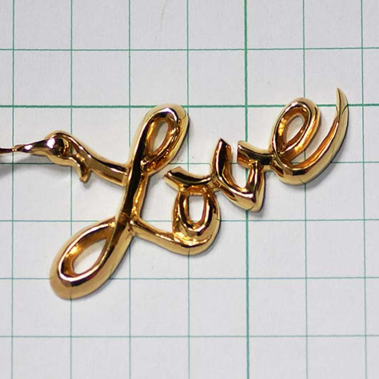 シルバー925 ネームペンダント 大きな 名入れ ネックレス イニシャル