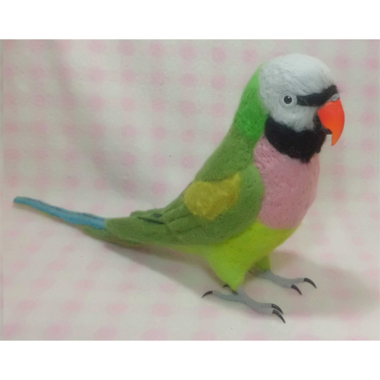 リアルサイズ ホンセイインコ属 羊毛フェルト 羊毛インコ 羊毛フィギュア ワカケホンセイインコ ルチノーやブルーなどに変更可 ダルマインコなど Tanomake タノメイク 欲しいものが頼めるオーダーメイド特化型オンラインマーケット