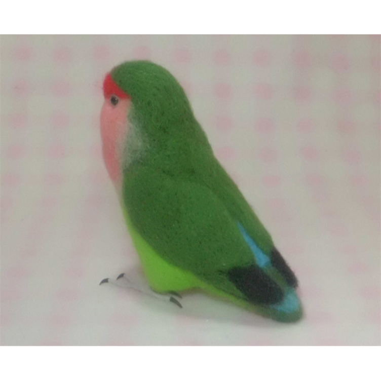 リアルサイズ♪ コザクラインコ ☆ ラブバード ☆羊毛フェルト☆羊毛