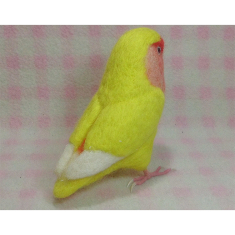 リアルサイズ♪ コザクラインコ ☆ ラブバード ☆羊毛フェルト☆羊毛