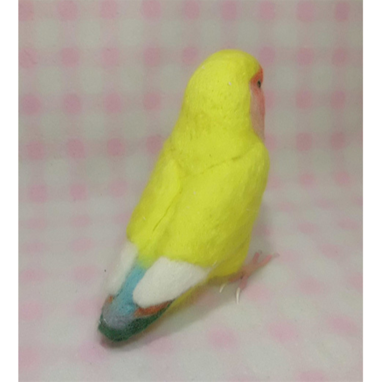 リアルサイズ♪ コザクラインコ ☆ ラブバード ☆羊毛フェルト☆羊毛