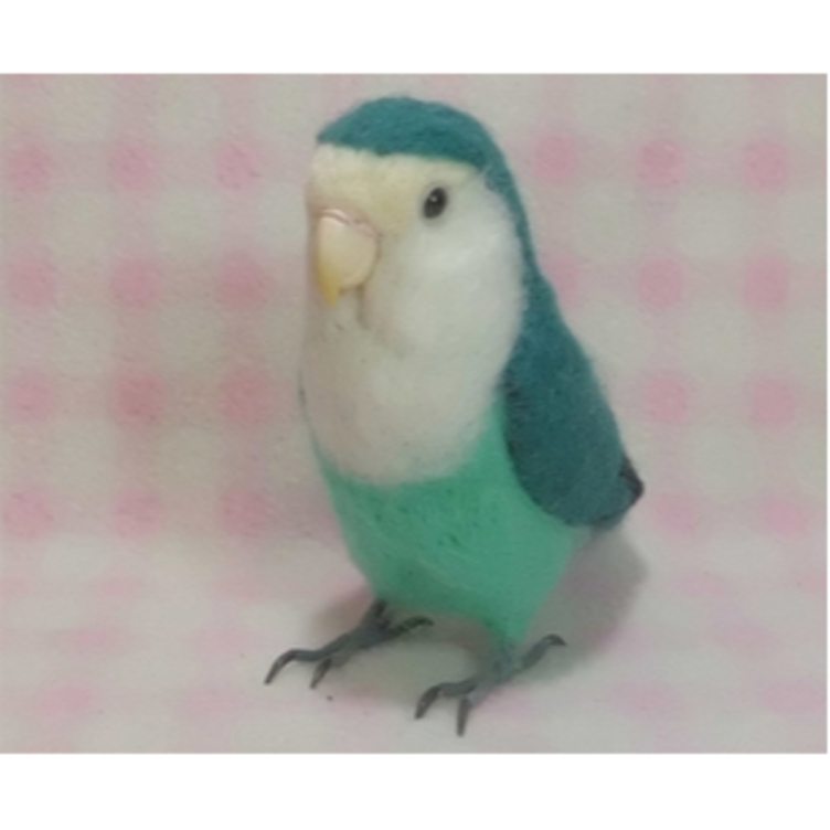リアルサイズ♪ コザクラインコ ☆ ラブバード ☆羊毛フェルト☆羊毛