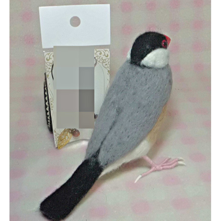 セキセイインコ すずめ 文鳥 小鳥 鳥 羊毛フェルト ハンドメイド 