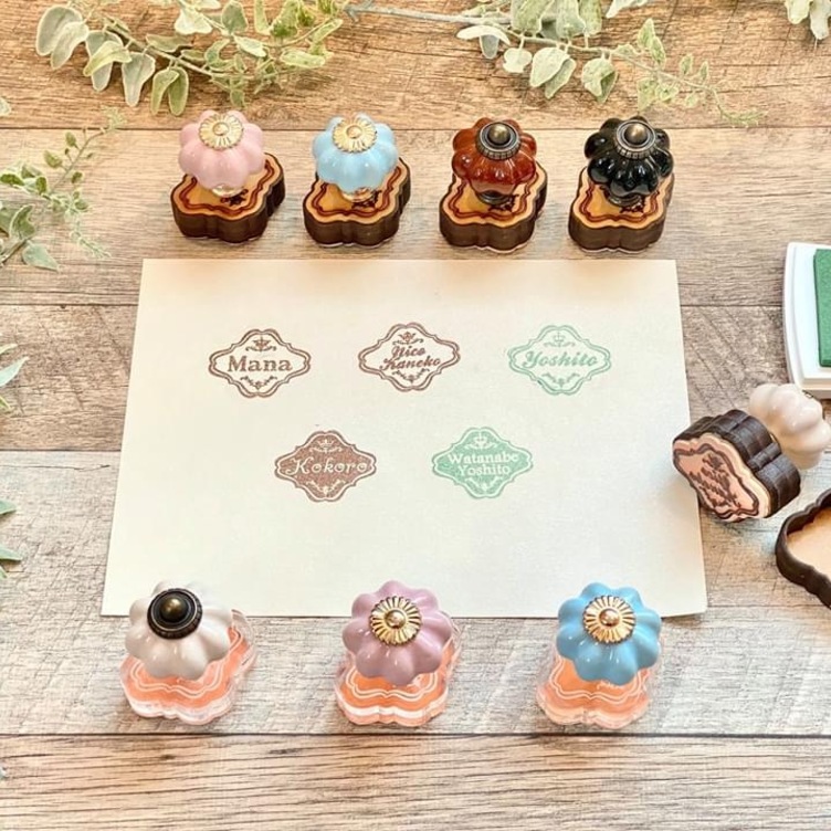 【耐洗濯！服やプラ製品にも！】My Name Stamp 【M・XS・多目的インクセット】