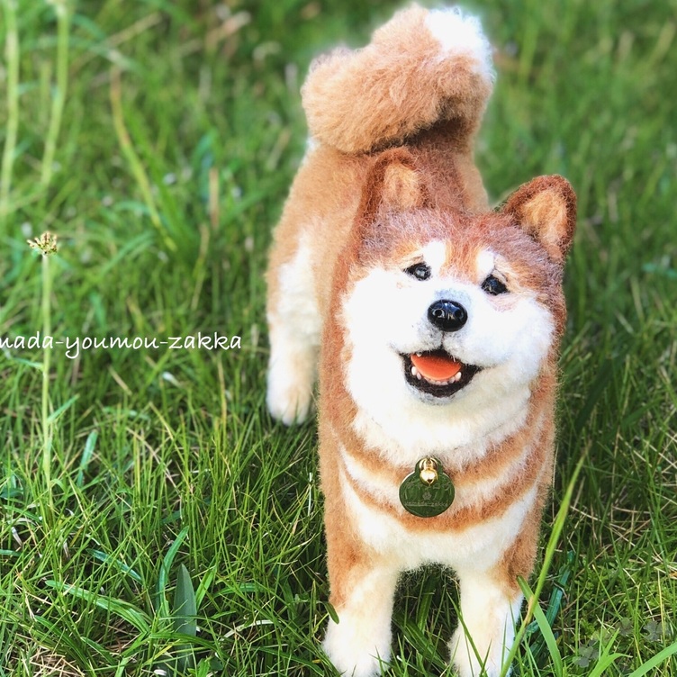 オーダー 送料無料】羊毛フェルト《うちの子約35cm 犬 猫 マスコット ...