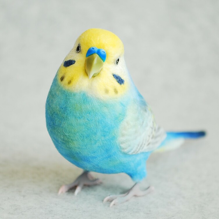セキセイインコ 特別仕上げ 羊毛フェルト レジン Tanomake タノメイク 欲しいものが頼めるオーダーメイド特化型オンラインマーケット
