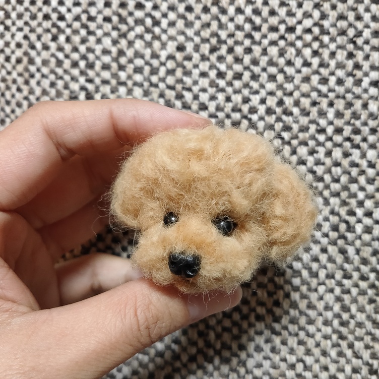 灰色　バッグチャーム　キーホルダー　犬　韓国　ペット　キュート