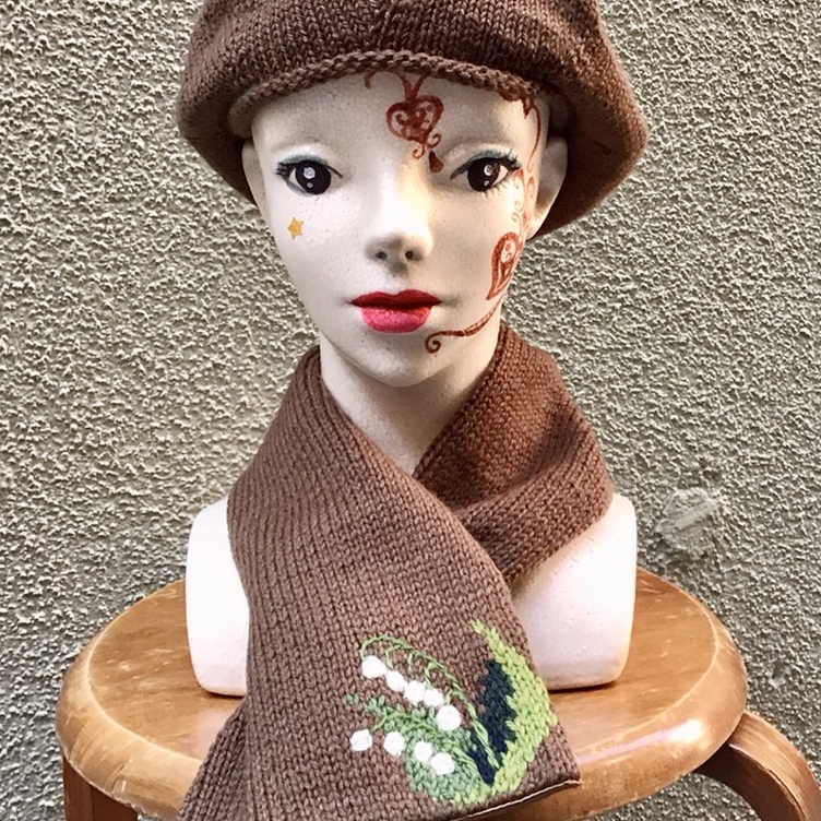 手編みマフラー＆ベレー帽☆セットアップ | TanoMake(タノメイク