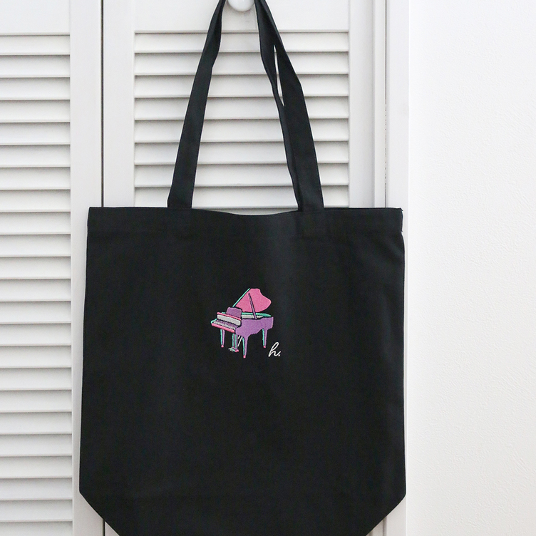 お名前やイニシャルが入れられる♪ 刺繍 キャンバストートバッグ/エコ