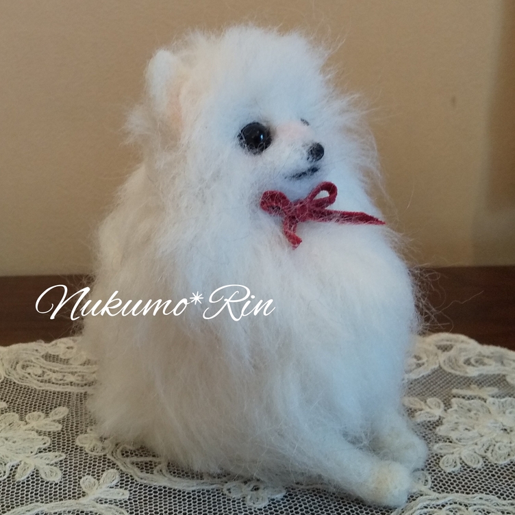 羊毛フェルトEtsuko Azuma様確認用ポメラニアン犬オーダー