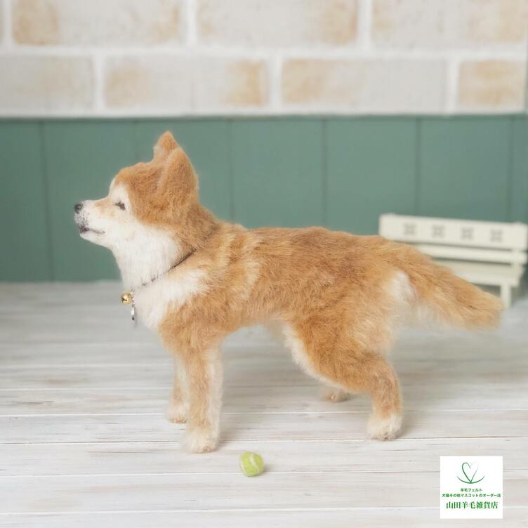 「高評価！」注目のレビュ オーダー 送料無料】羊毛フェルト《うちの子約20cm 犬 猫 羊毛フェルト