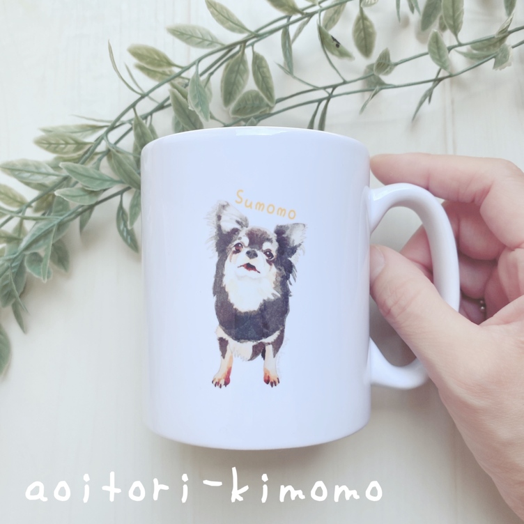 ペットの似顔絵イラストマグカップ Tanomake タノメイク 欲しいものが頼めるオーダーメイド特化型オンラインマーケット