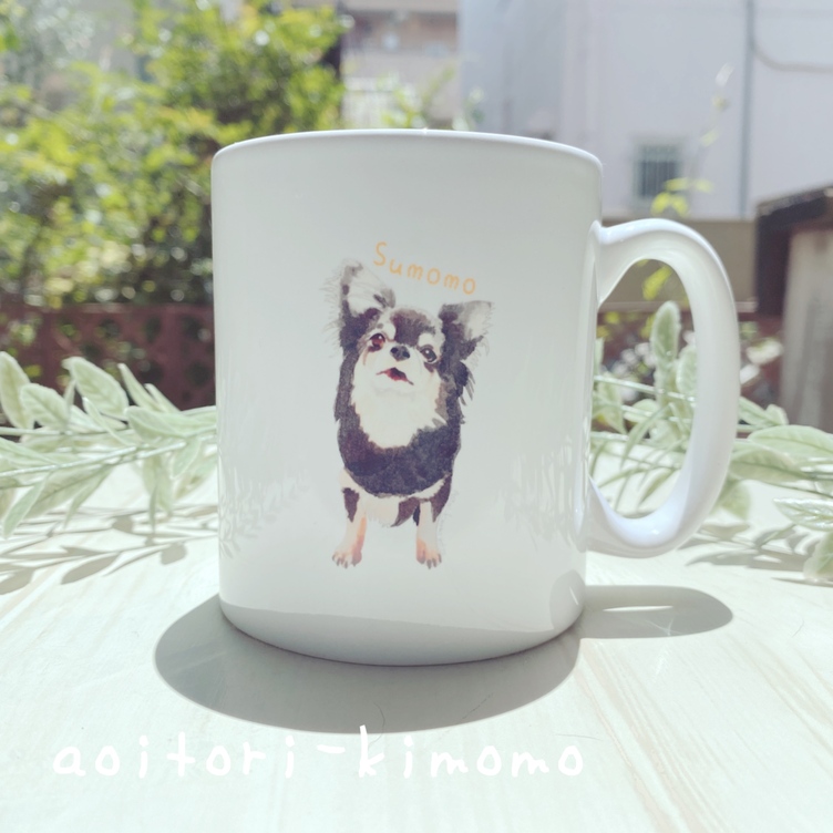 ペットの似顔絵イラストマグカップ Tanomake タノメイク 欲しいものが頼めるオーダーメイド特化型オンラインマーケット