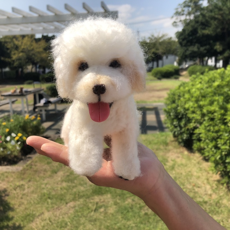 愛犬ちゃんのそっくりなリアルなペット人形をお作りします！ 羊毛