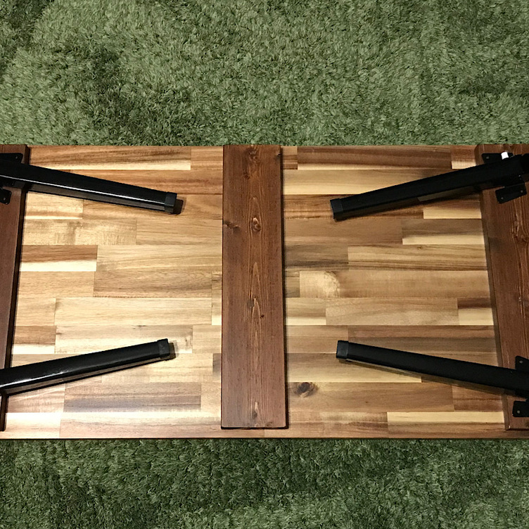 送料無料】 ローテーブル 長方形 90cm 45cm アカシア 折りたたみ脚 