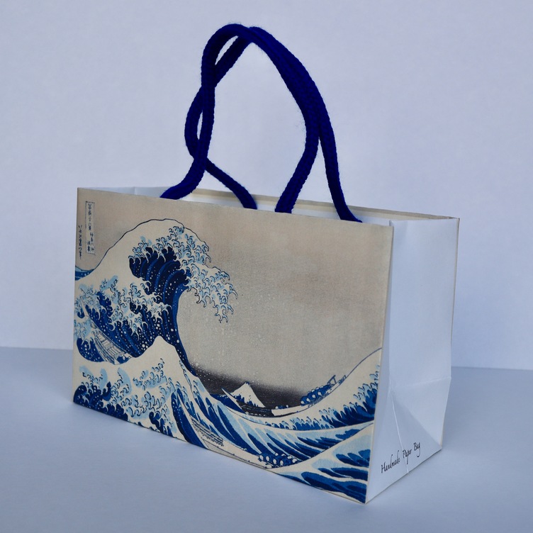 浮世絵紙袋　富嶽三十六景　神奈川沖浪裏
