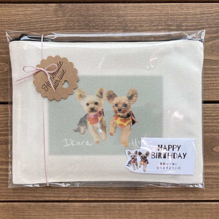 うちの子ギフトセット （コンパクトミラー・タオルハンカチ