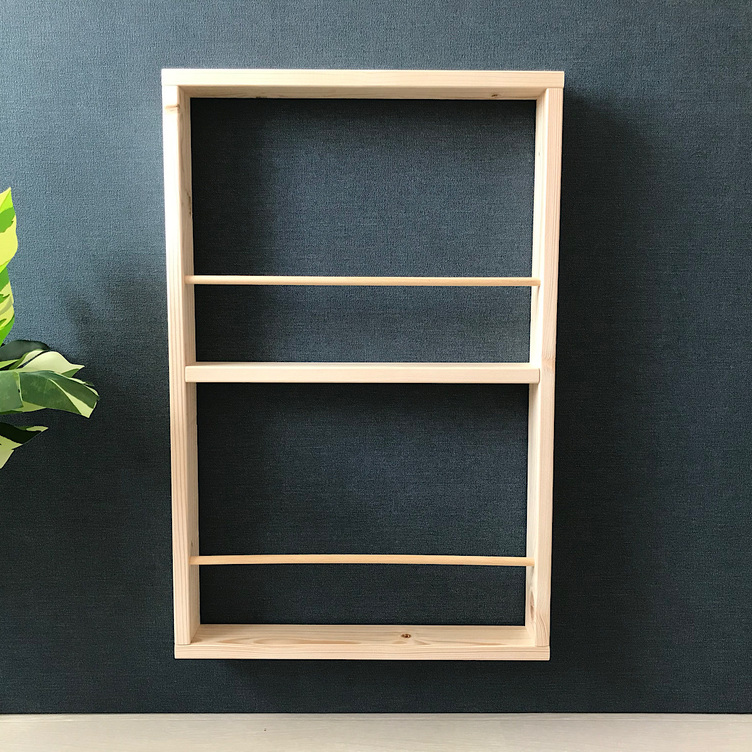 送料無料】 ウォールシェルフ 薄型ラック 45cm ナチュラル | TanoMake