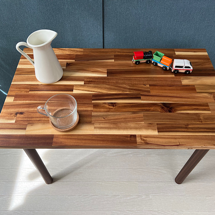 送料無料】 ローテーブル 長方形 90cm 45cm アカシア ねじ込み木製脚