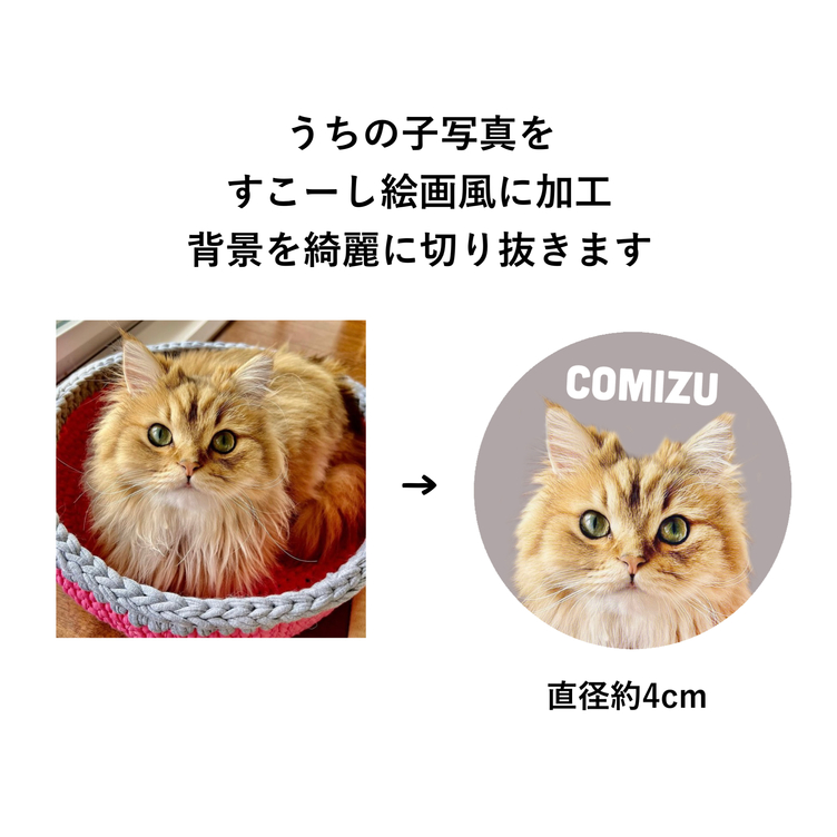 うちの子シール アイコン使用OK お名前入り | TanoMake(タノメイク