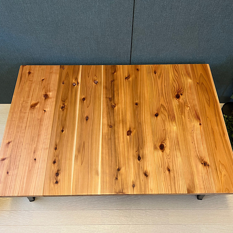 【オーダー】 ローテーブル 長方形 140cm 80cm 杉 折畳み脚 木組 角 オーダー】 ローテーブル 長方形 140cm 80cm 杉 折畳み脚 木組 角