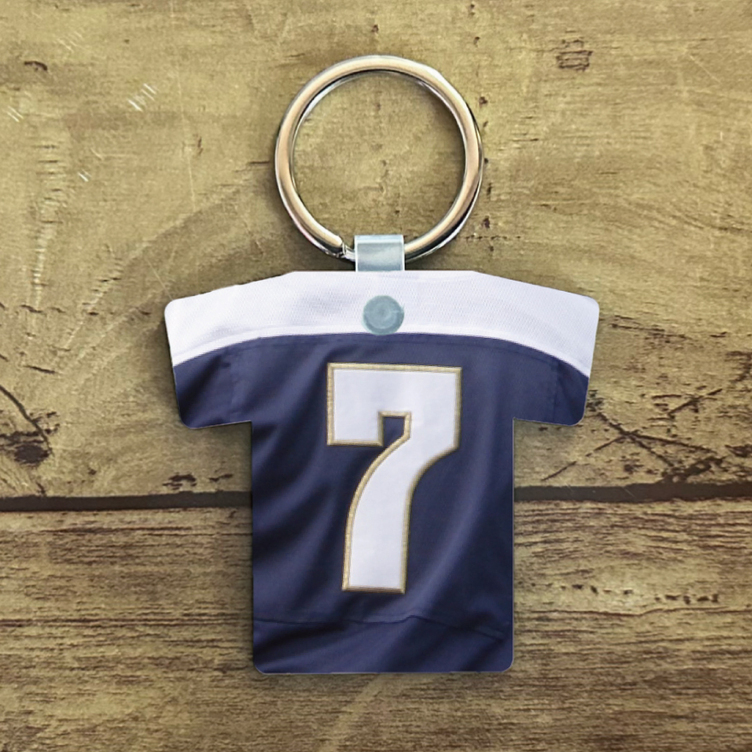 LINEで簡単【名入れ 写真入り Tシャツ型キーホルダー】 MDF 名入れ