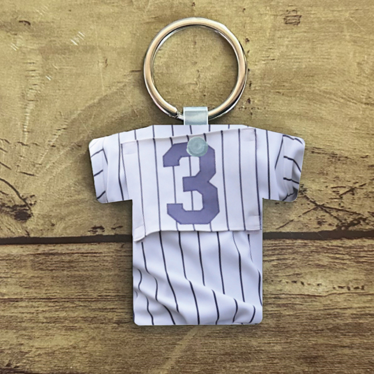 LINEで簡単【名入れ 写真入り Tシャツ型キーホルダー】 MDF 名入れ