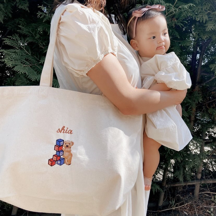 オシャレママに人気 オリジナル刺繍入りマザーズバッグ | TanoMake