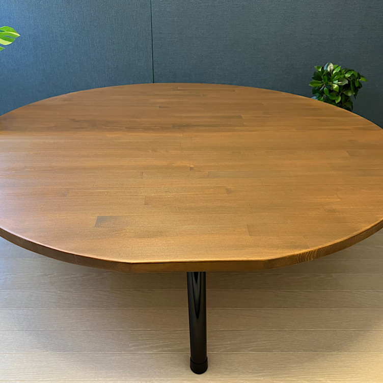 【送料無料】 ローテーブル 丸形 120cm 転がり防止 グレイ ウォルナット it-63e4a4abbfe63-1200.jpg