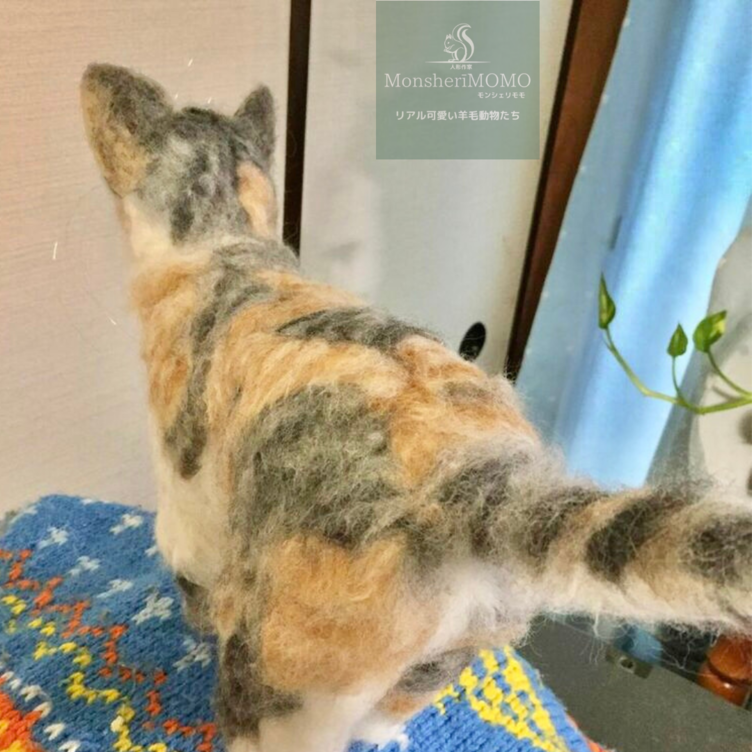 うちの子グッズ 羊毛フェルトのパステル三毛猫 | TanoMake(タノメイク) | 欲しいものが頼めるオーダーメイド特化型オンラインマーケット